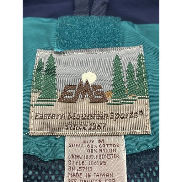 Vintage Eastern Mountain Sports Jacket Pullover Packable Womens Medium Aztec EMS - Picture 6 of 10
